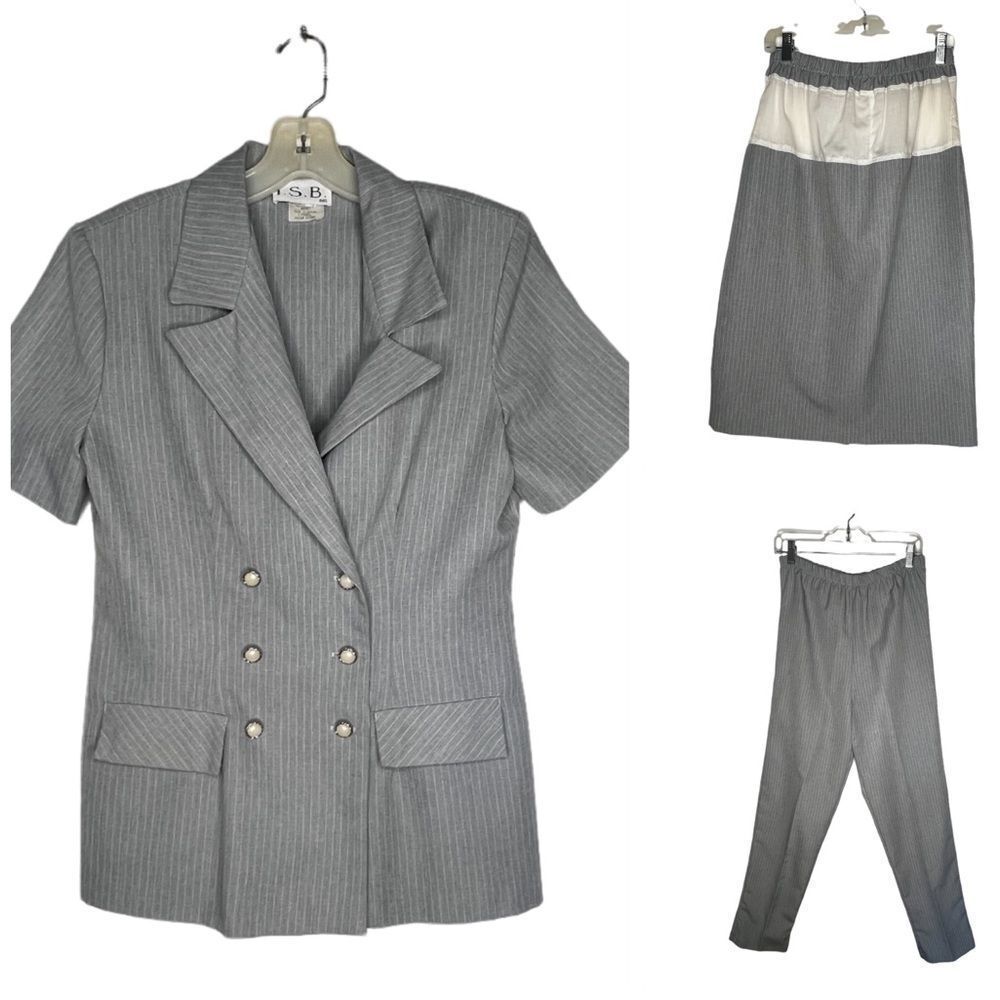 Vintage Isb 3 Piece Suit